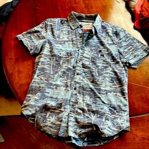 men’s button front shirt size medium original MBX denim wear